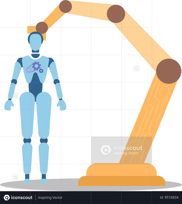 Industrial robot  Illustration