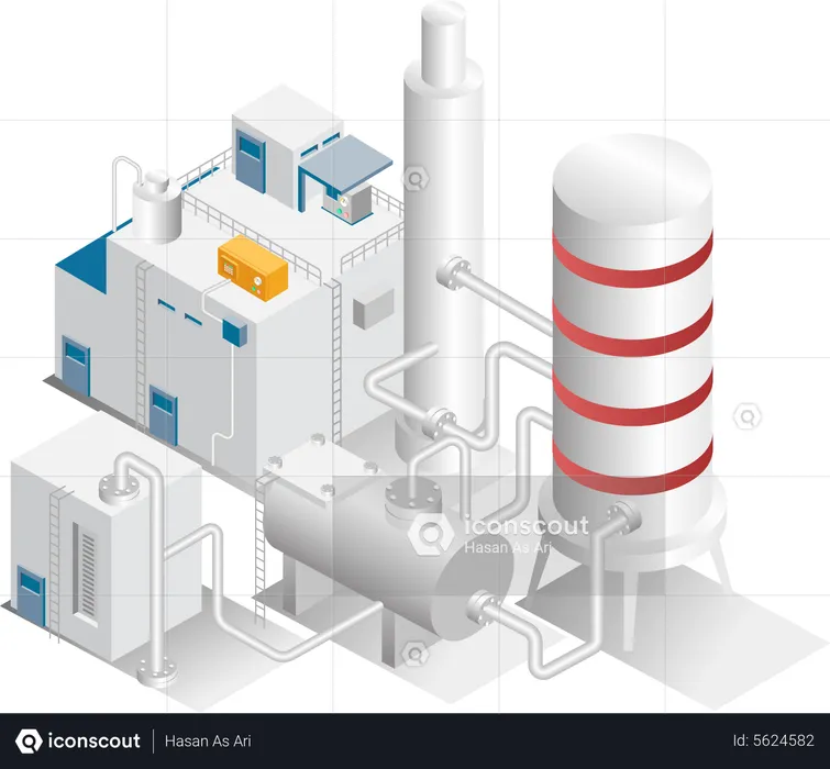 Industrial tubes  Illustration