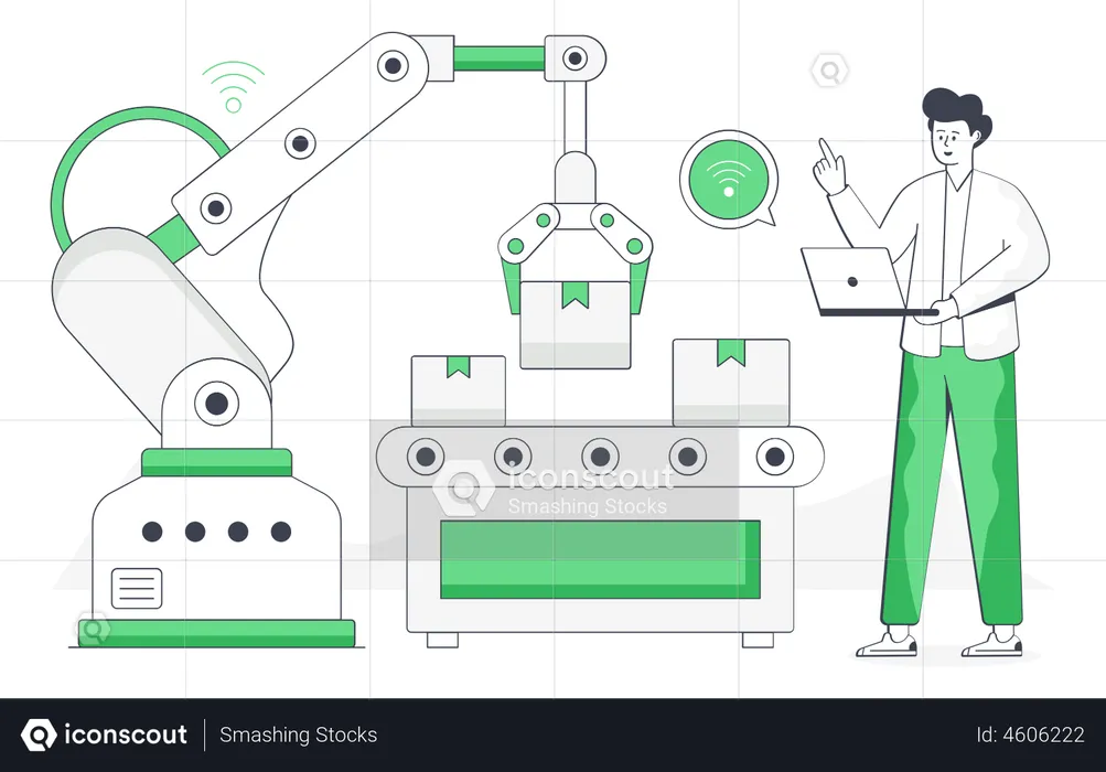 Industrieautomatisierung  Illustration