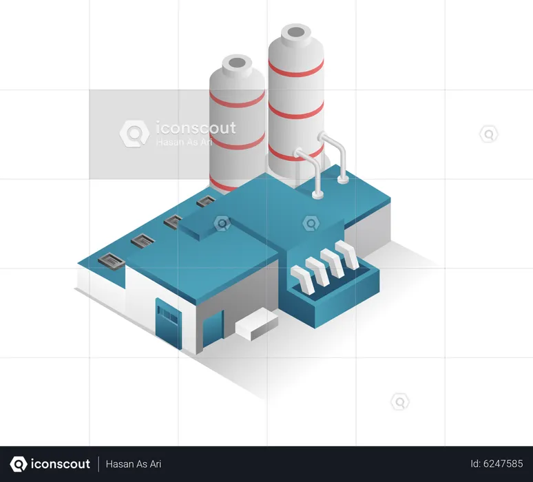 Industrie du gaz  Illustration