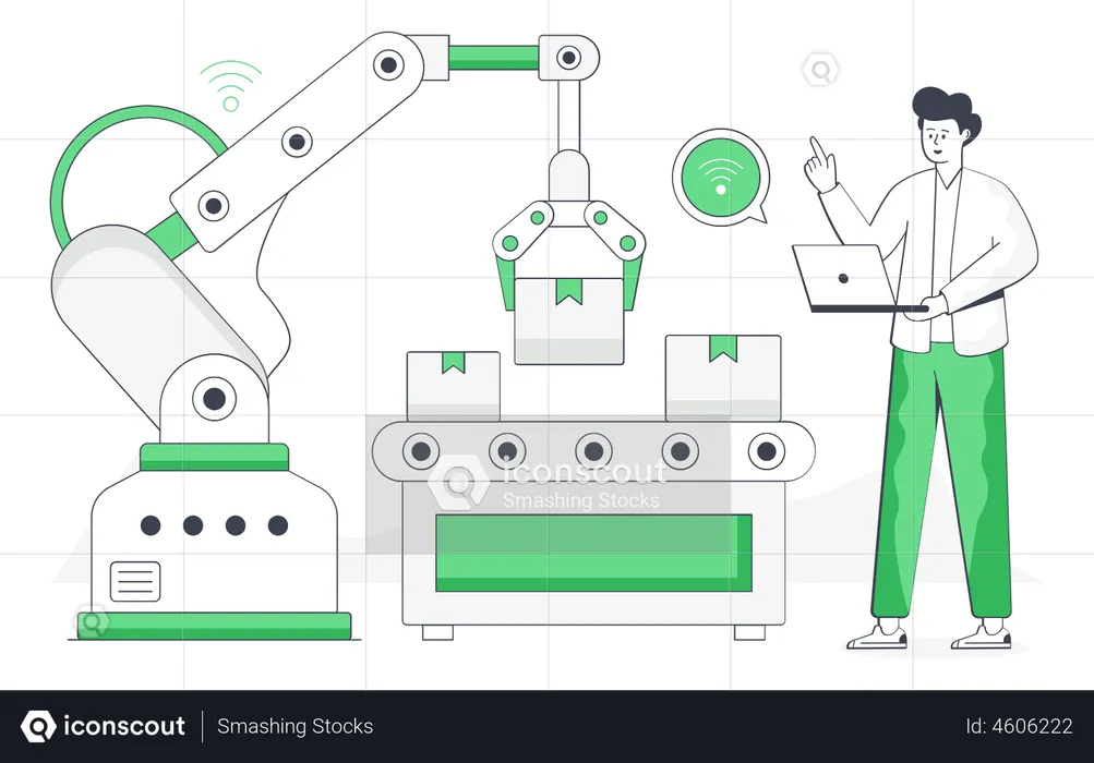 Industry Automation  Illustration