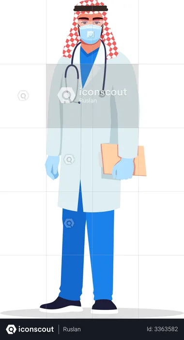 Infectious disease doctor  Illustration