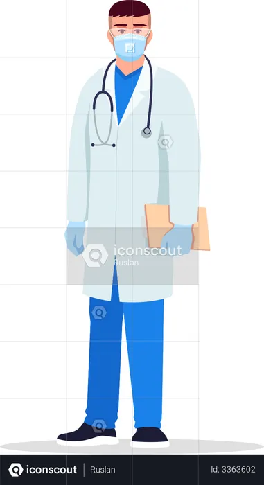 Infectious disease specialist  Illustration