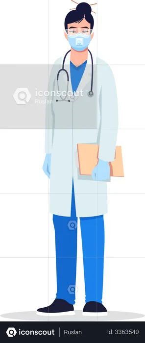 Infectious disease specialist  Illustration