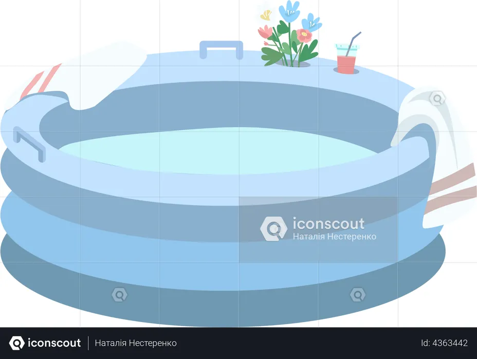Inflatable tub  Illustration