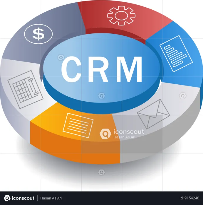 Infografía CRM  Ilustración