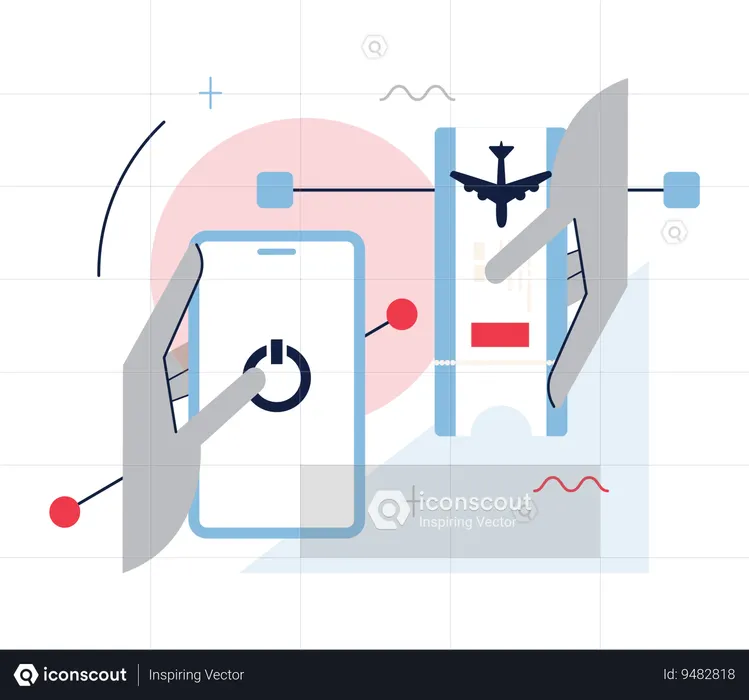 Information and digital detox  Illustration