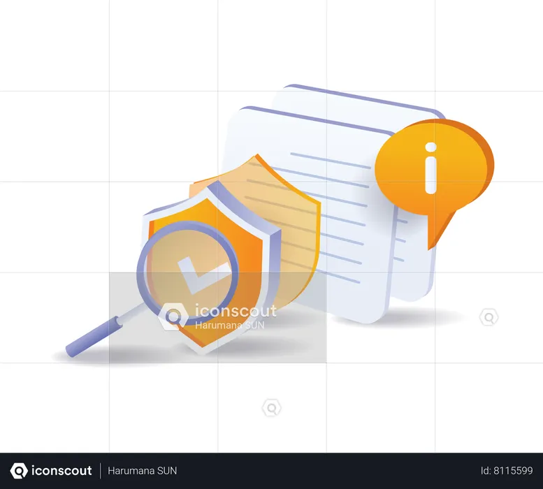 Information data retrieval security  Illustration