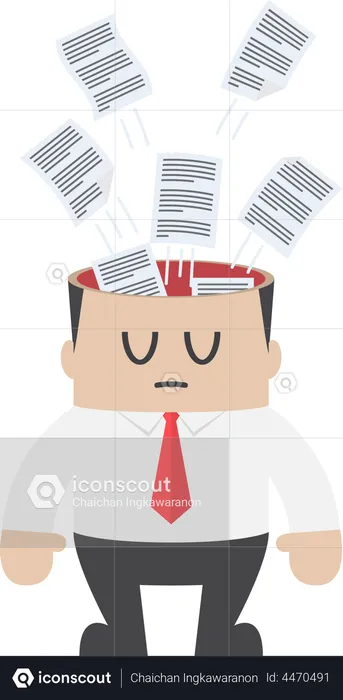 Information overload and data management  Illustration