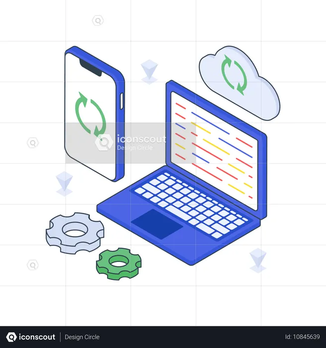 Infrastructure cloud  Illustration