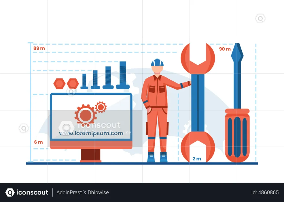 Tecnología de ingeniería  Ilustración