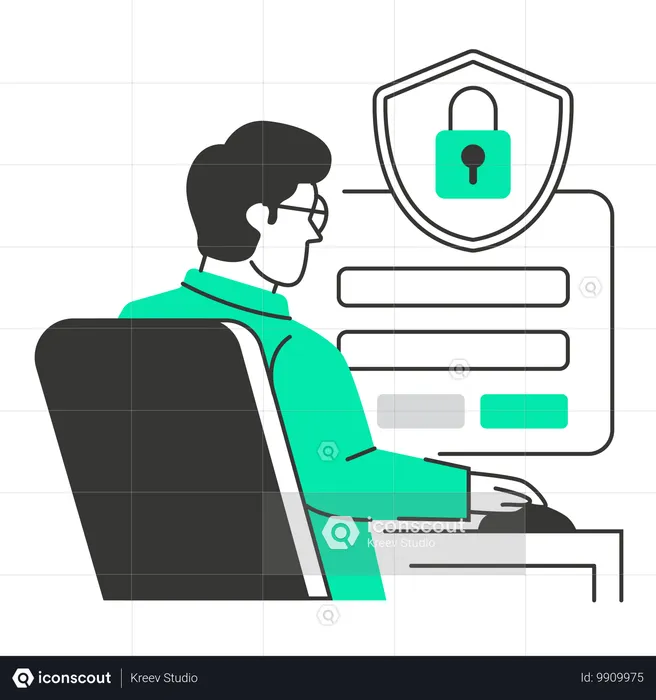 Control de acceso de inicio de sesión  Ilustración