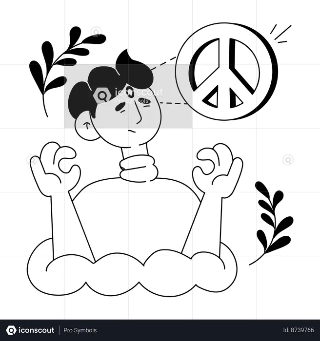 Inner peace  Illustration
