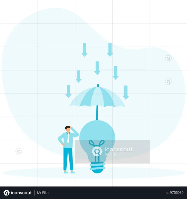 Des innovations à haut risque avec des idées créatives  Illustration