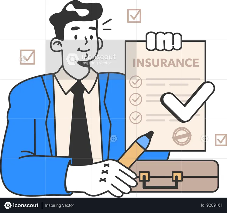 Insurance agent  Illustration