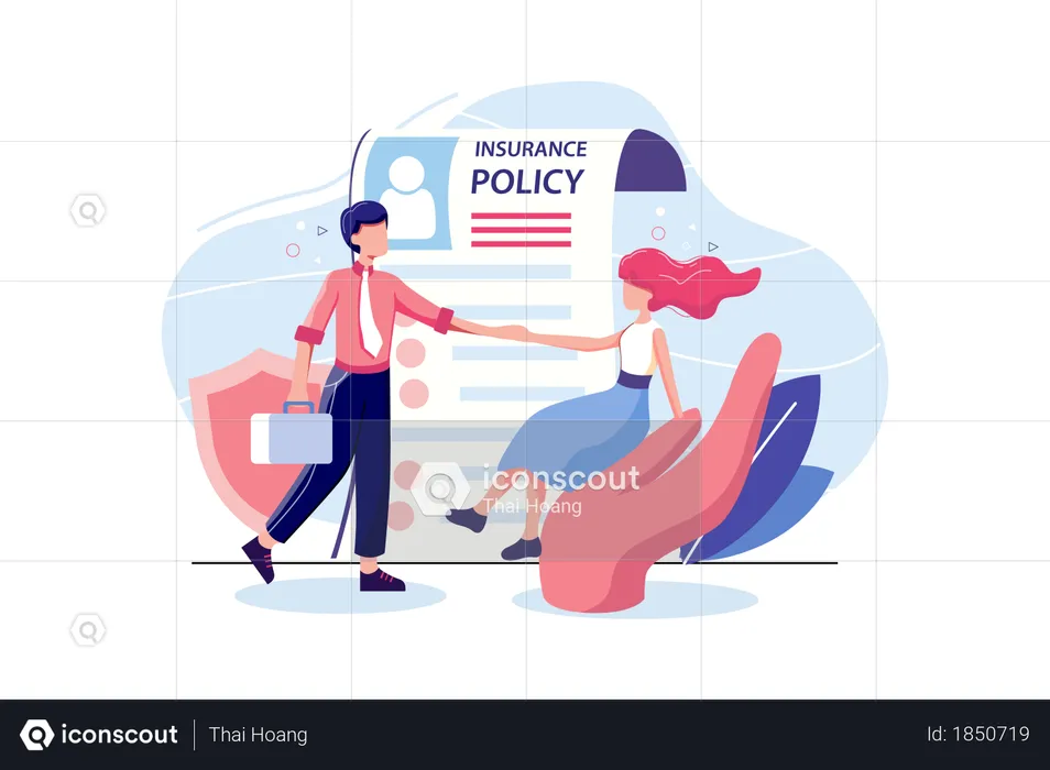 Insurance Policy concept  Illustration