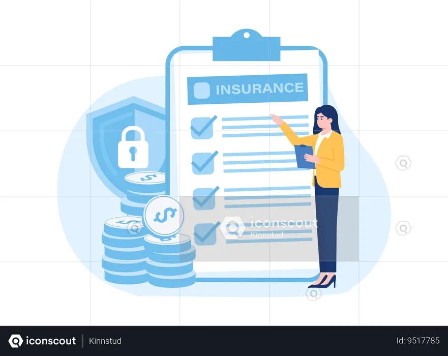 Insurance security  Illustration