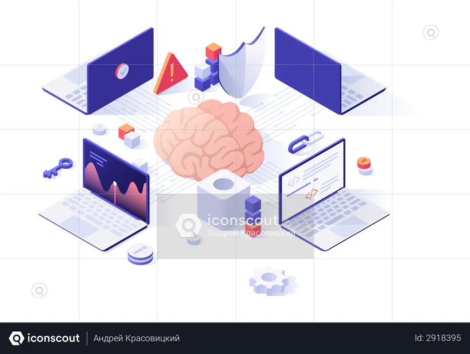 Inteligência artificial  Ilustração