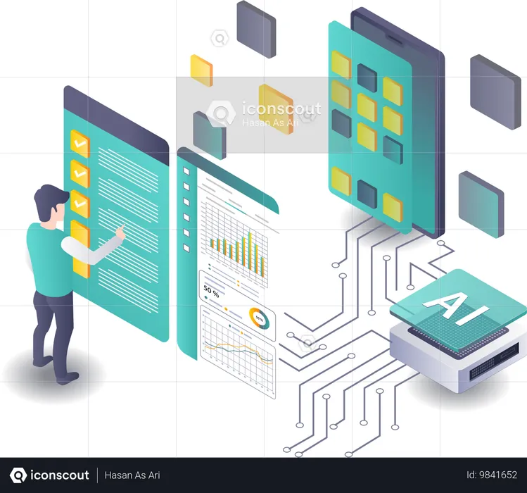 L'intelligence artificielle dans l'analyse des données de test d'applications pour smartphones  Illustration