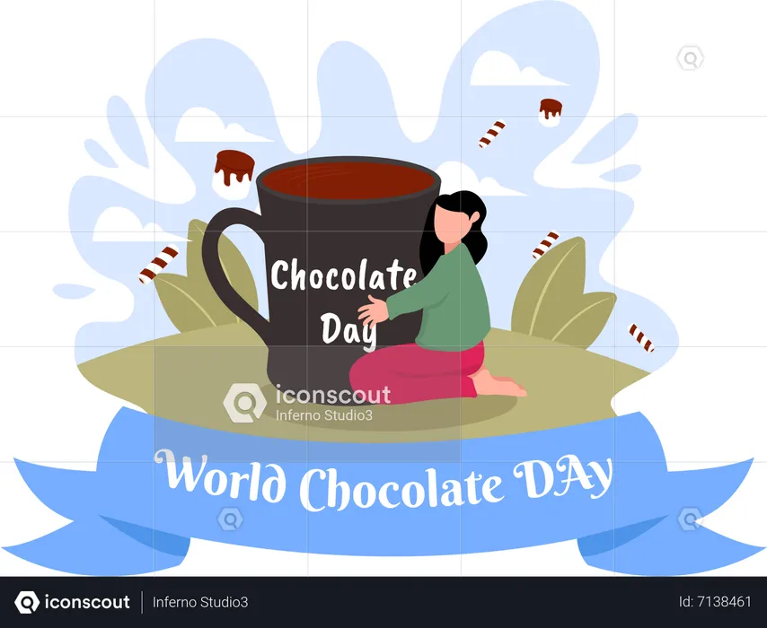 International Chocolate Day  Illustration