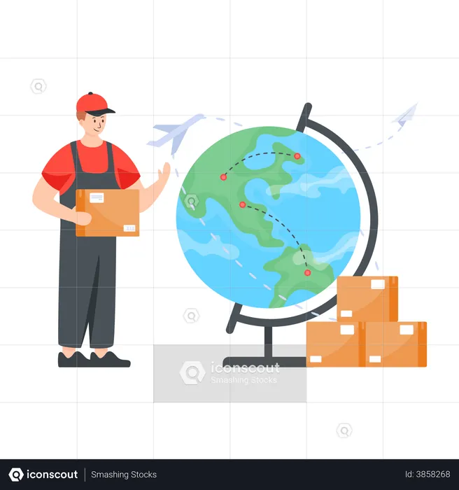 International Delivery  Illustration
