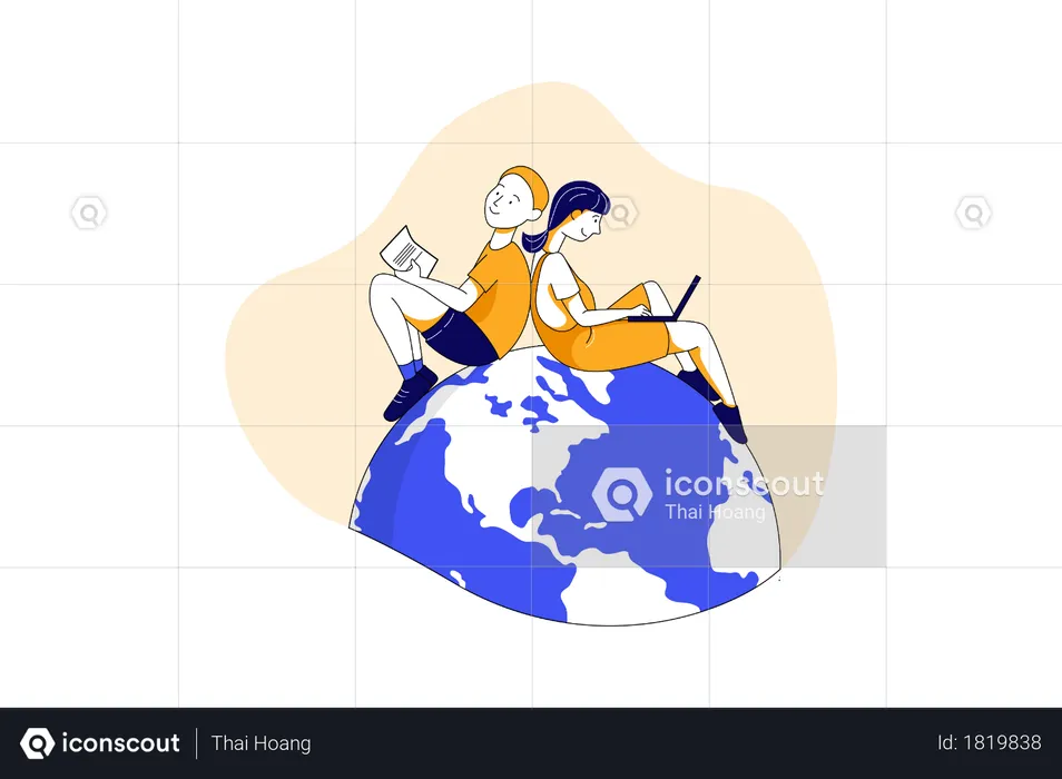 International education  Illustration