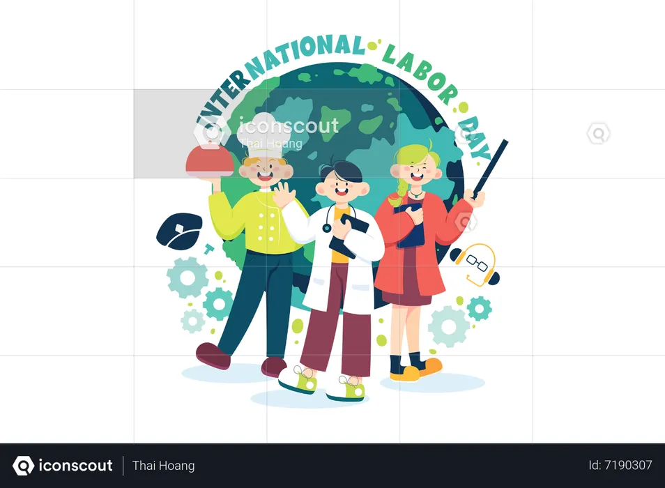 International Labor Day  Illustration