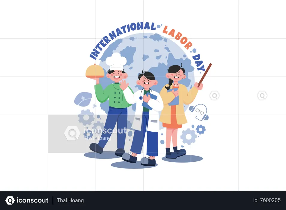 International Labor Day  Illustration