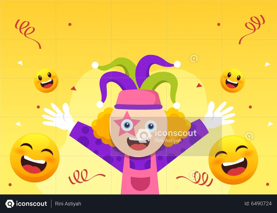 International Laughter Day Emoji Illustration