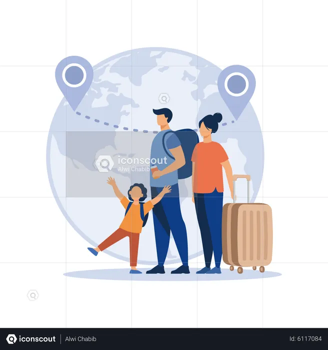 International migration  Illustration