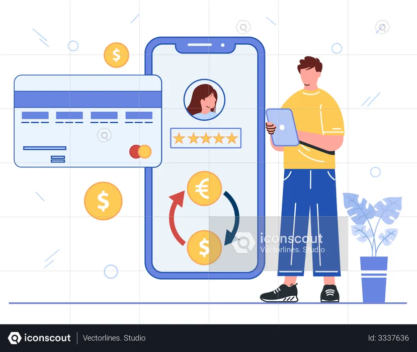 International Money Transfer  Illustration