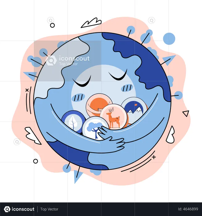 International Mother Earth Day  Illustration