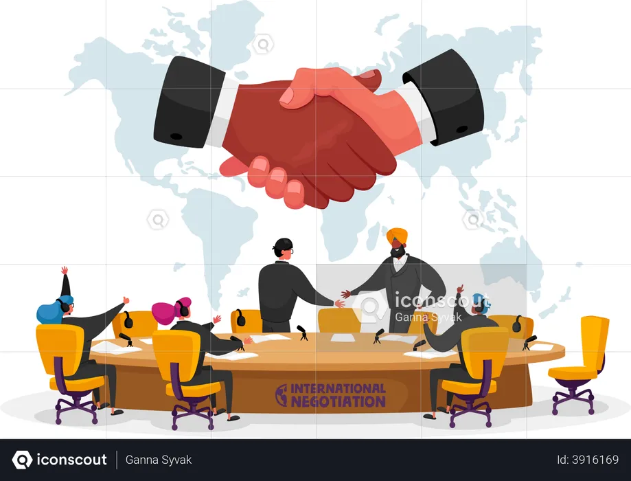 International negotiations  Illustration