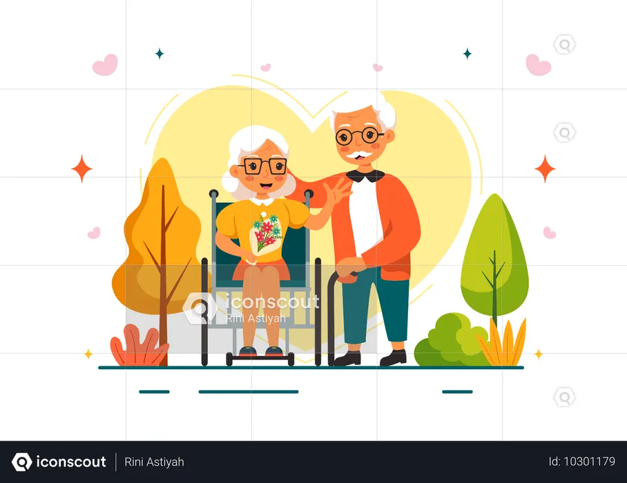 International Older Persons  Illustration