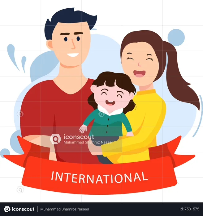 International parents day  Illustration
