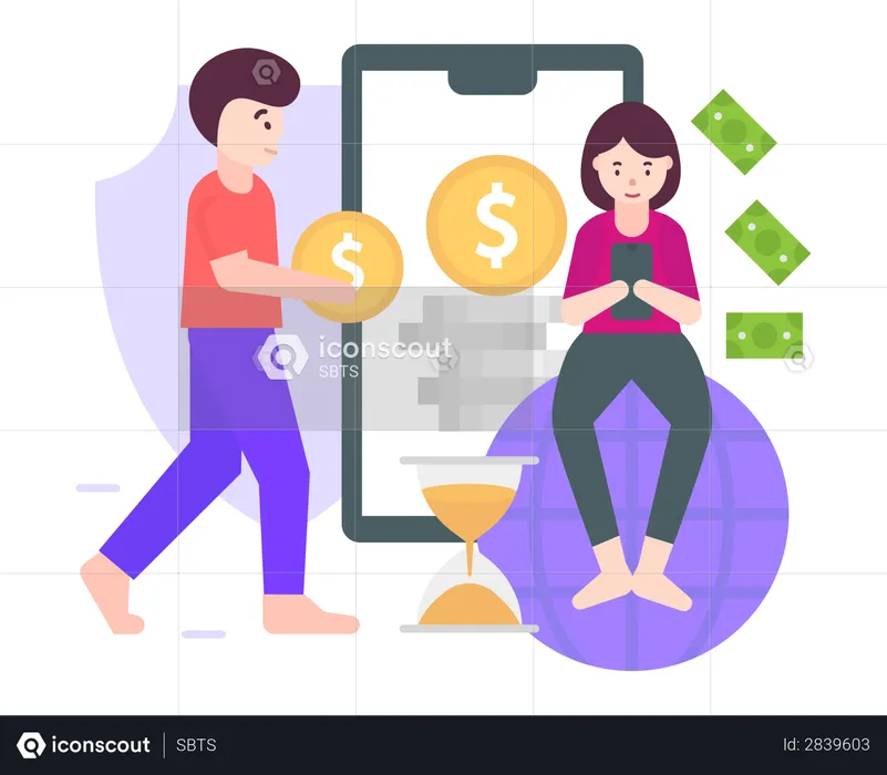 International payment  Illustration