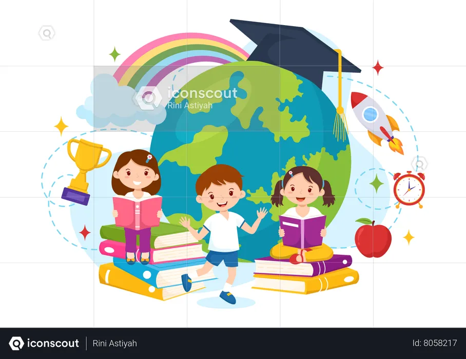 International Students Day  Illustration