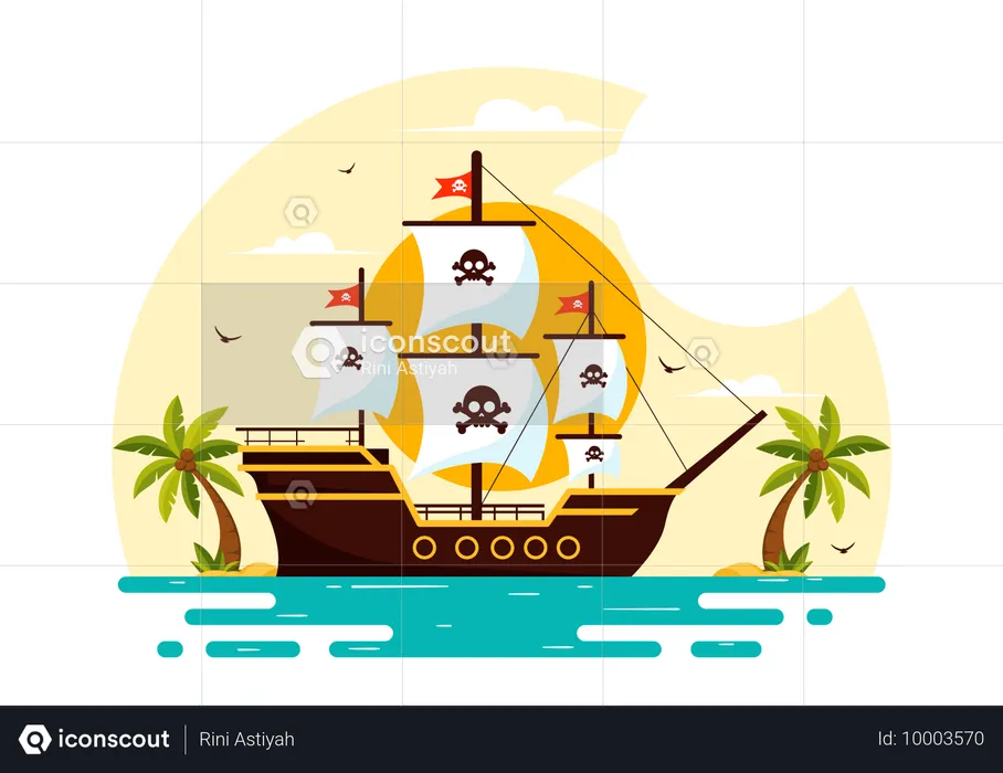 International Talk Like A Pirate Day  Illustration