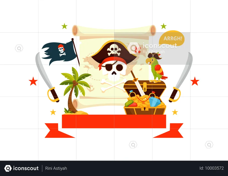 International Talk Like A Pirate Day  Illustration