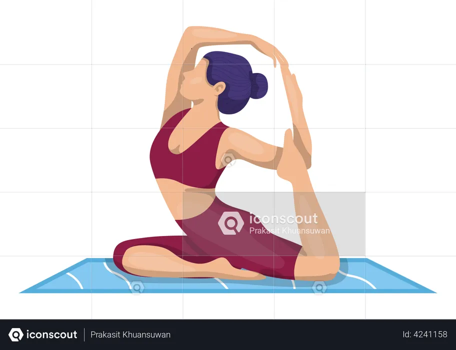 Internationaler Yoga-Tag  Illustration