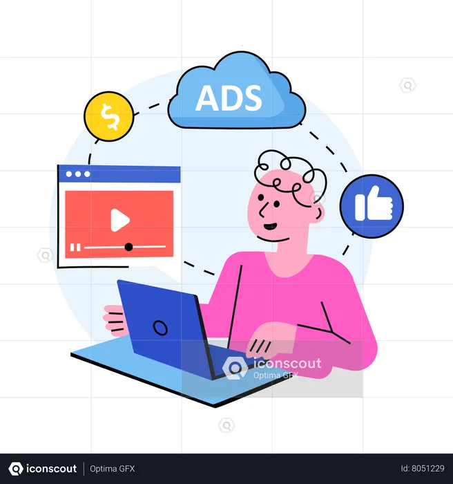 Internet Ads  Illustration