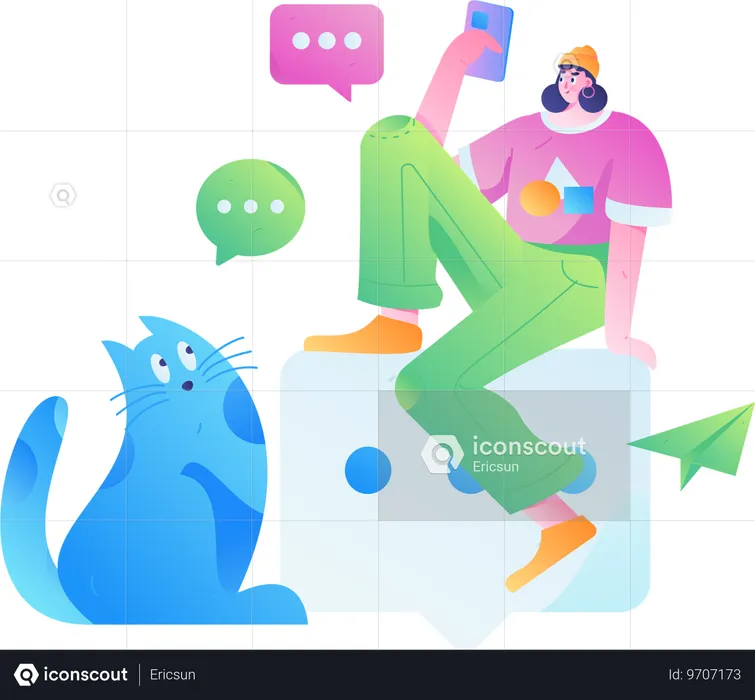 Internet Communication  Illustration