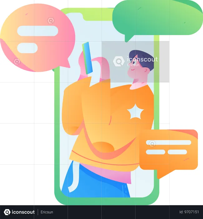 Internet Communication  Illustration