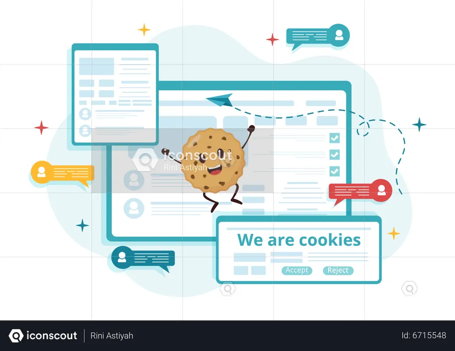 Internet Cookies  Illustration