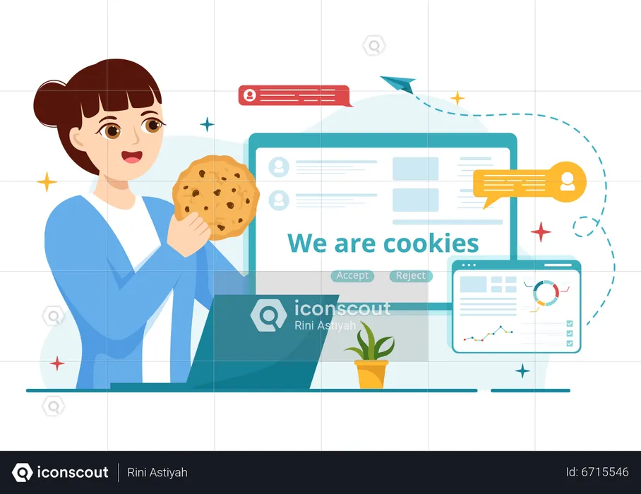 Internet Cookies  Illustration