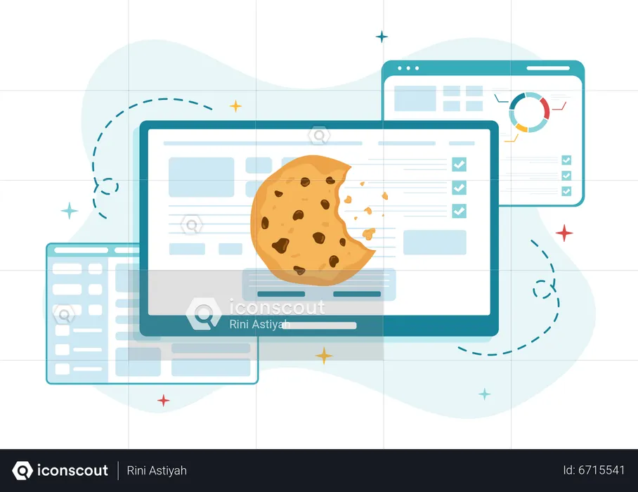 Internet Cookies  Illustration