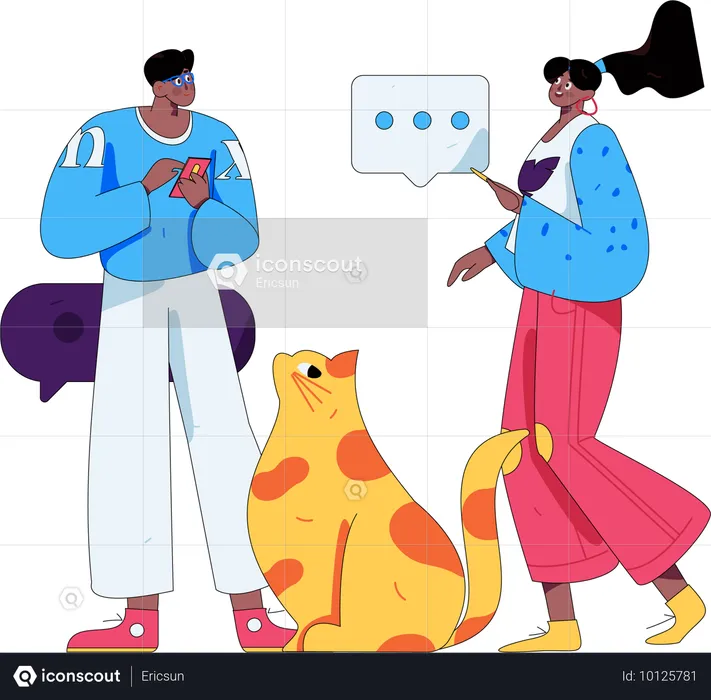 Internet Messaging  Illustration