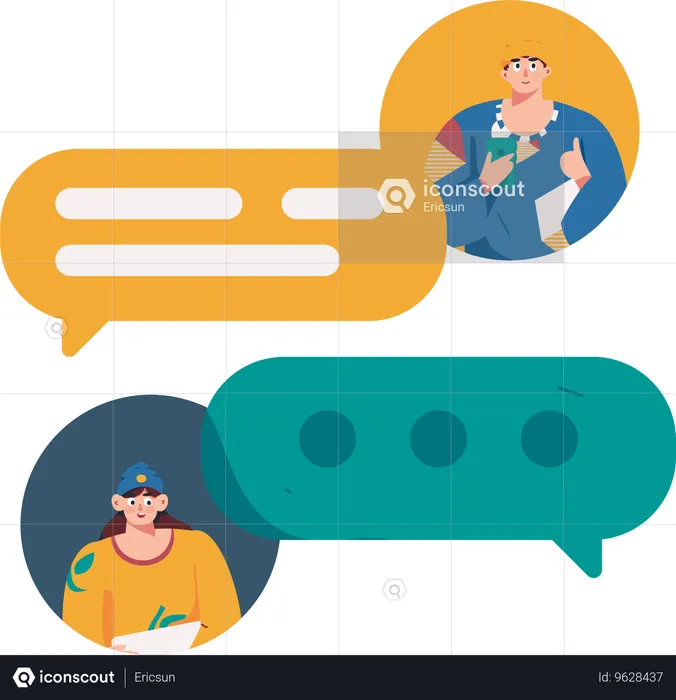 Internet Messaging  Illustration