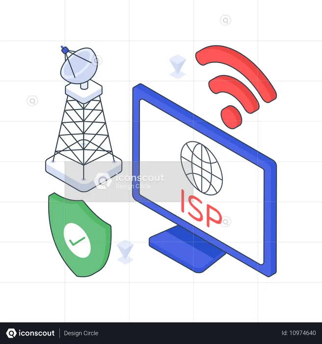 Internet Service Provider  Illustration