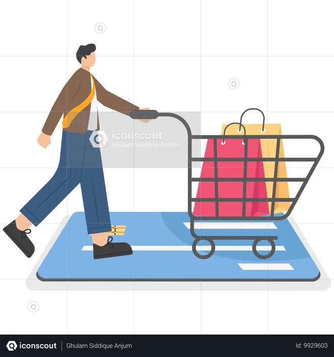 Internet shopping  Illustration